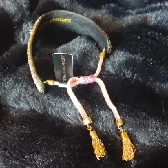 Rebecca minkoff Elegant Red and Gold Beaded Bracelet - Picture 2 of 8